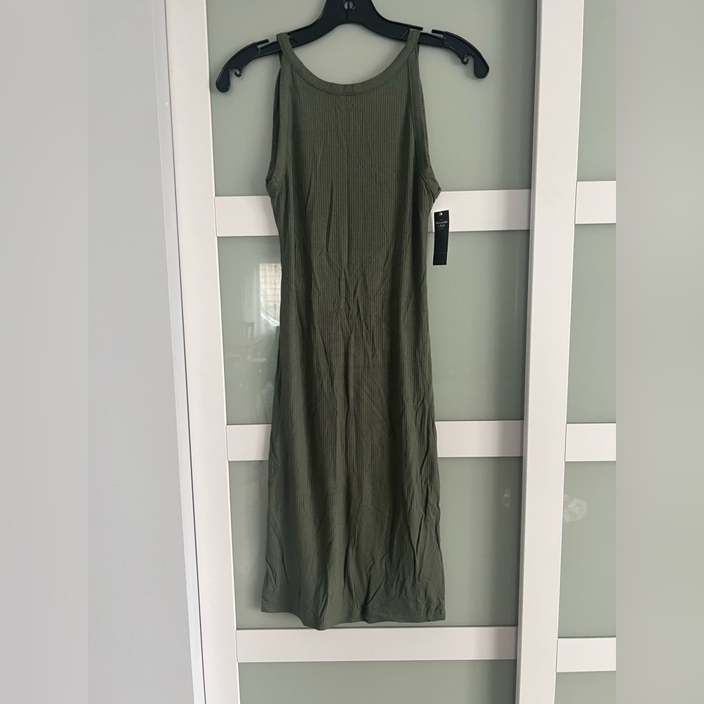 Abercrombie & Fitch olive green cut out dress size small